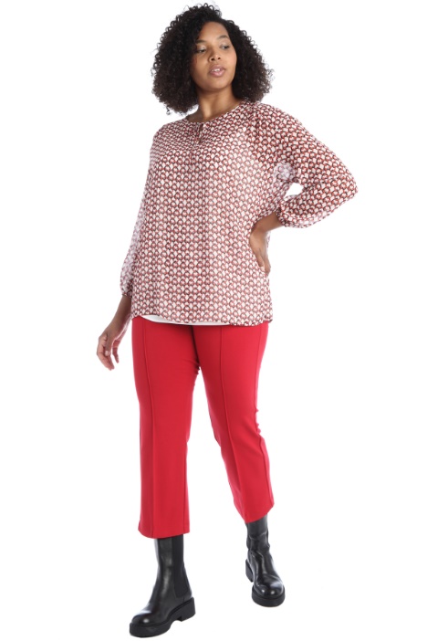 Blusa in georgette stampata - Fashion Market