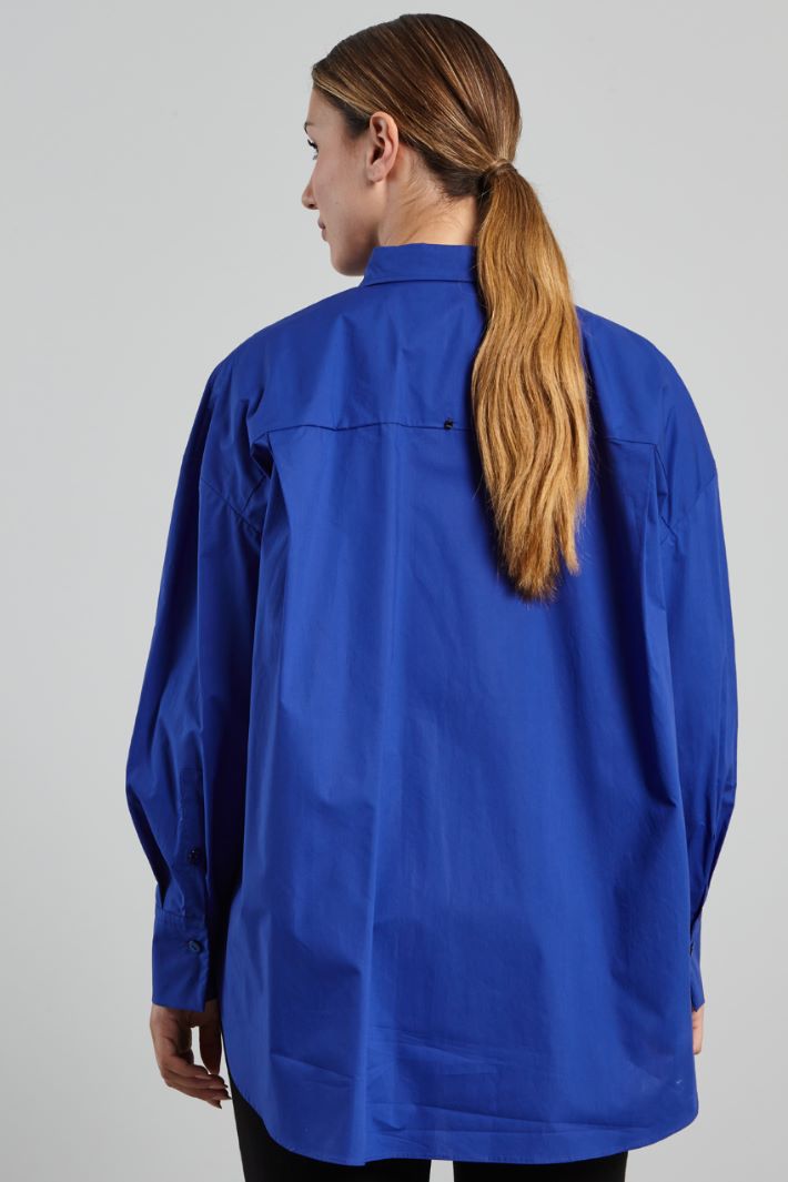 Camicia in popeline stampato - BLUETTE NERO - Fashion Market - 4