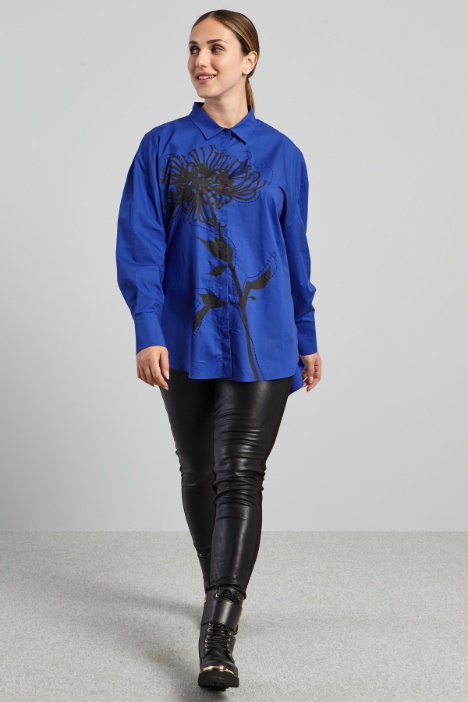 Camicia in popeline stampato - Fashion Market