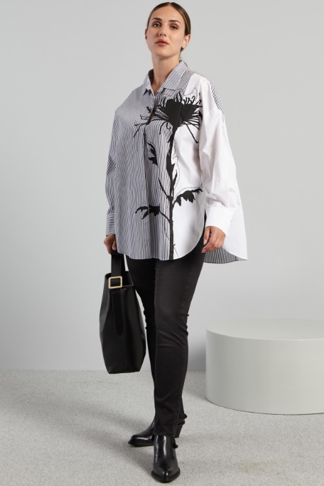 Camicia in cotone con ricamo - Fashion Market