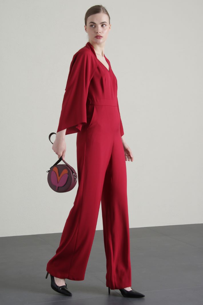 Coprispalle in misto seta - ROSSO - Fashion Market - 4