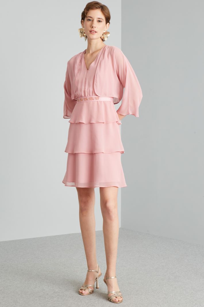 Coprispalle in georgette - ROSA - Fashion Market