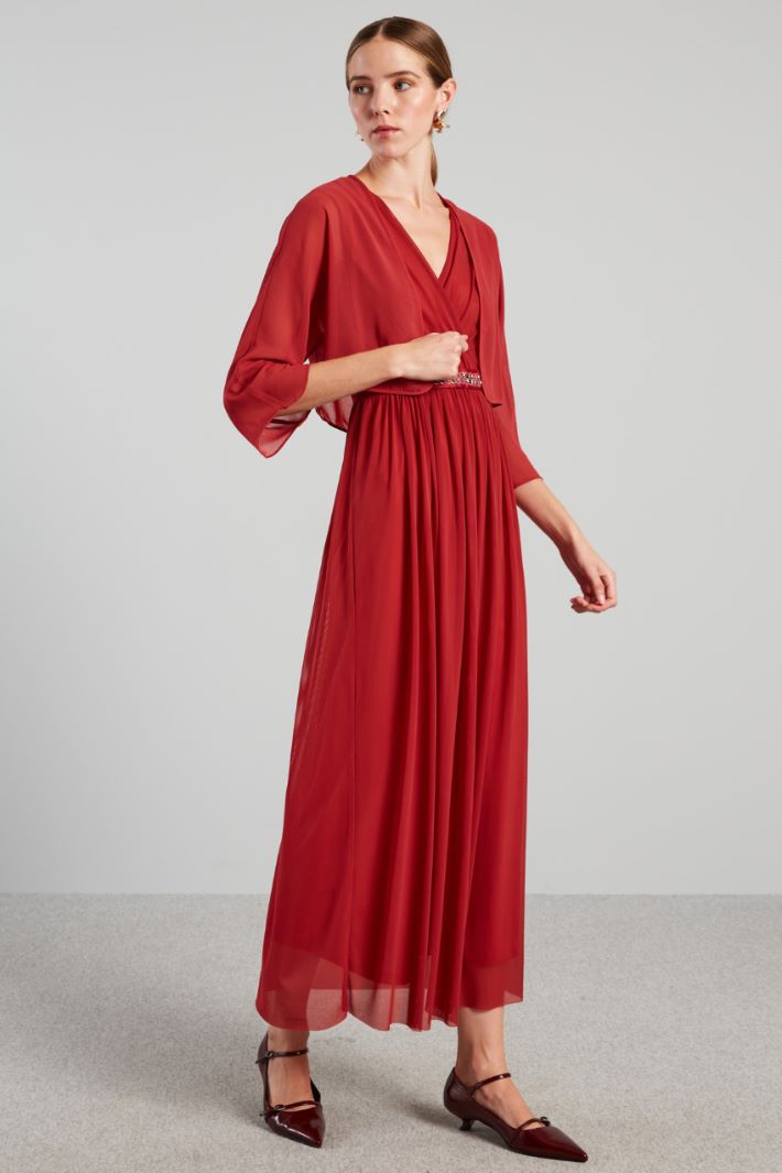 Coprispalle in georgette - FRAGOLA - Fashion Market