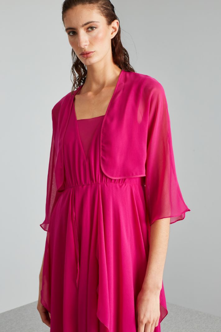 Coprispalle in georgette - FUCSIA - Fashion Market - 2