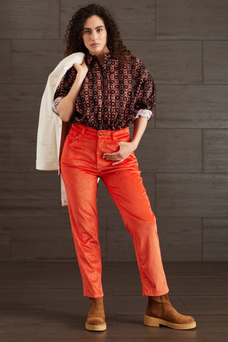 Camicia in popeline stampato - Fashion Market