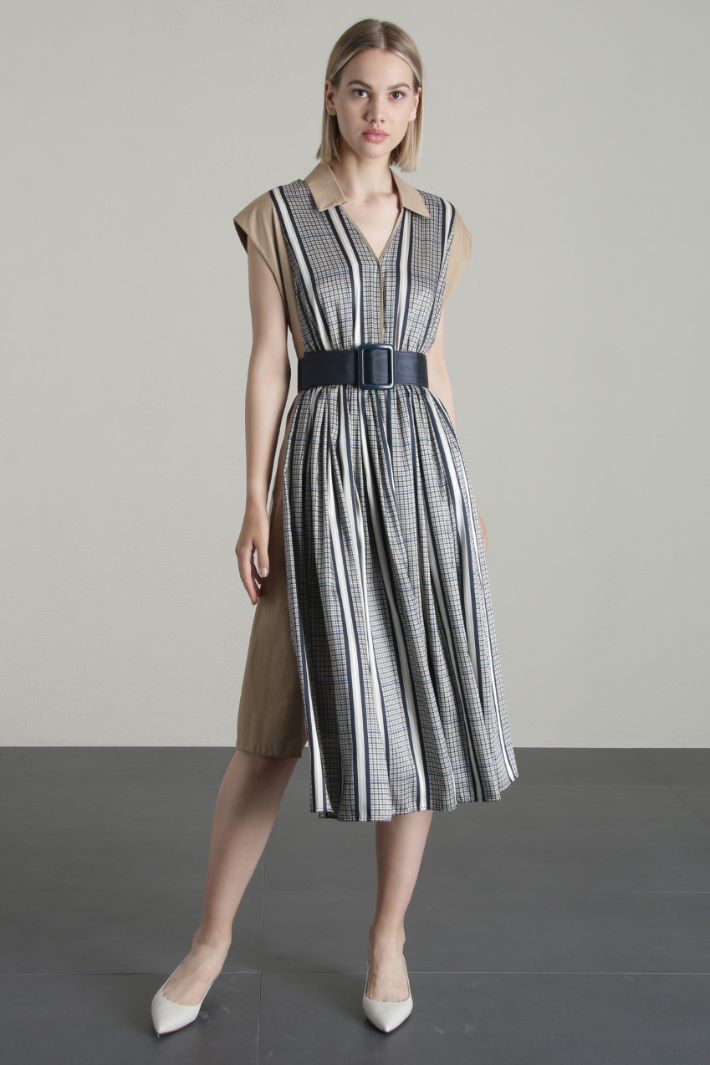 Abito in twill e gabardine - CAMMELLO - Fashion Market