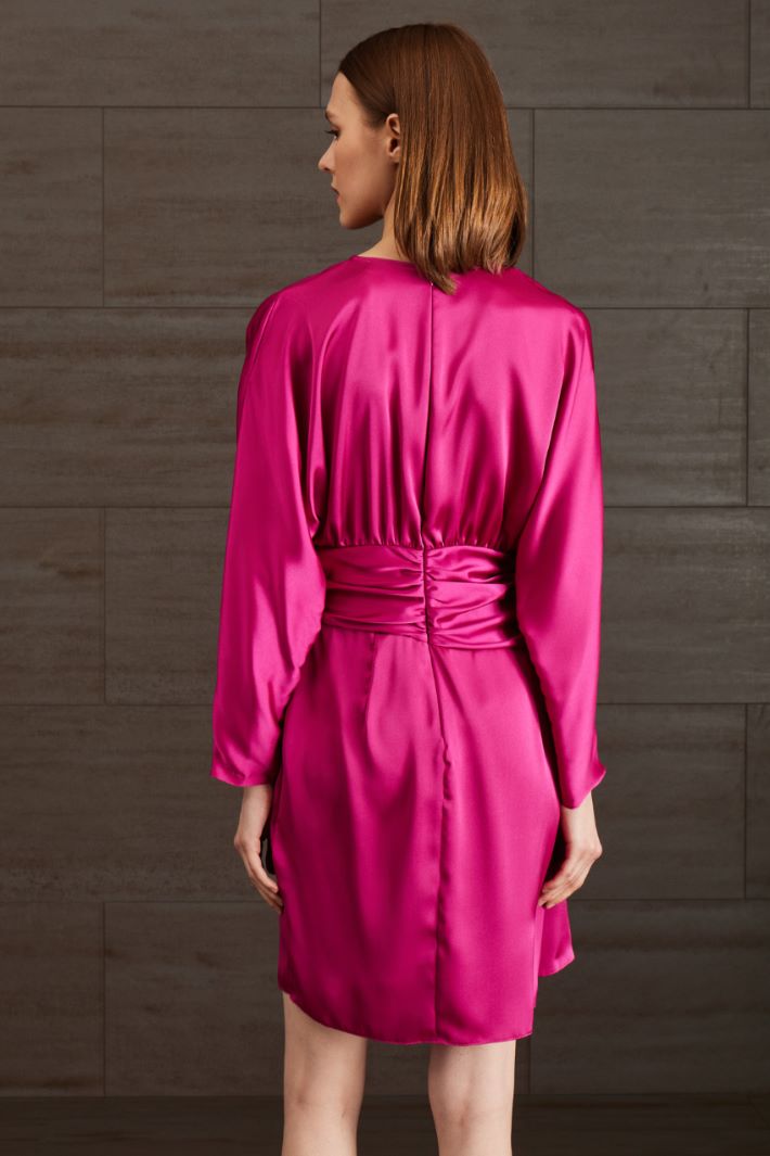 Abito in raso - FUXIA - Fashion Market - 4