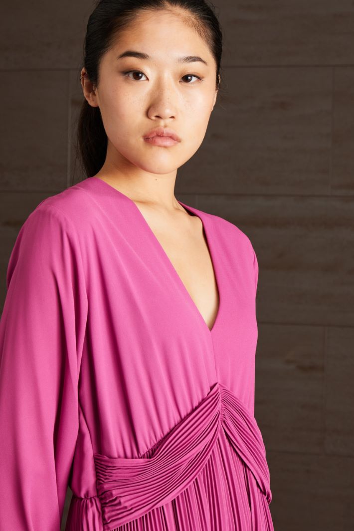 Abito in plissè - MAGENTA - Fashion Market - 2