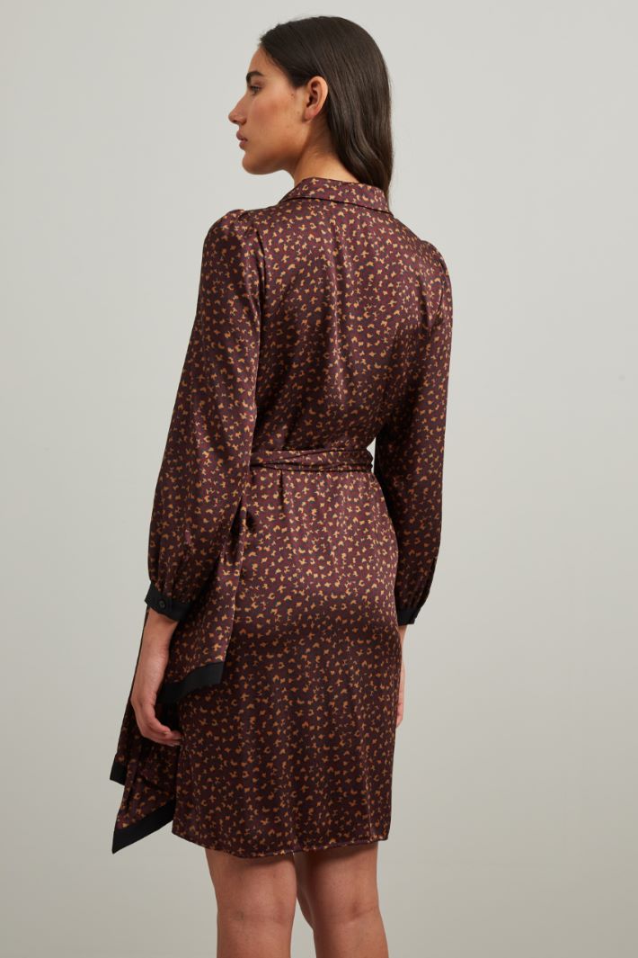 Abito a portafoglio - BORDEAUX NERO MARRONE - Fashion Market - 4