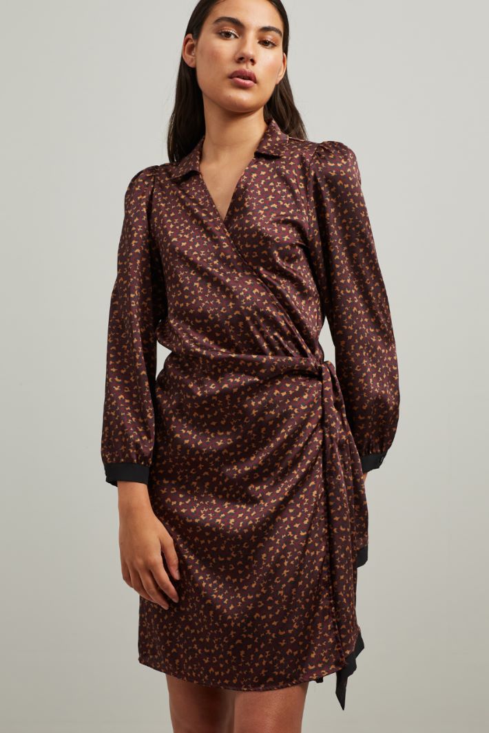 Abito a portafoglio - BORDEAUX NERO MARRONE - Fashion Market - 2