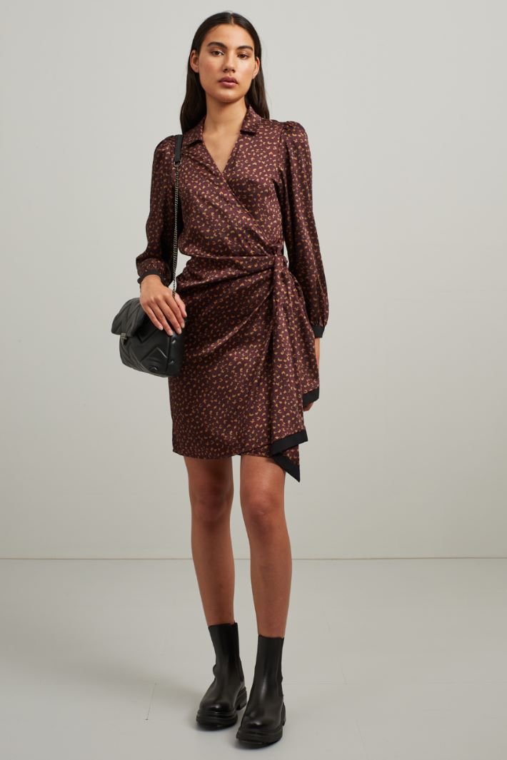 Abito a portafoglio - BORDEAUX NERO MARRONE - Fashion Market