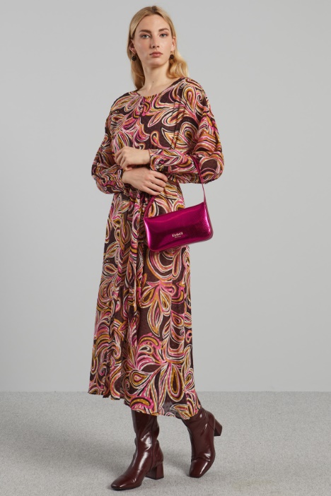 Abito in georgette fil coupè - Fashion Market