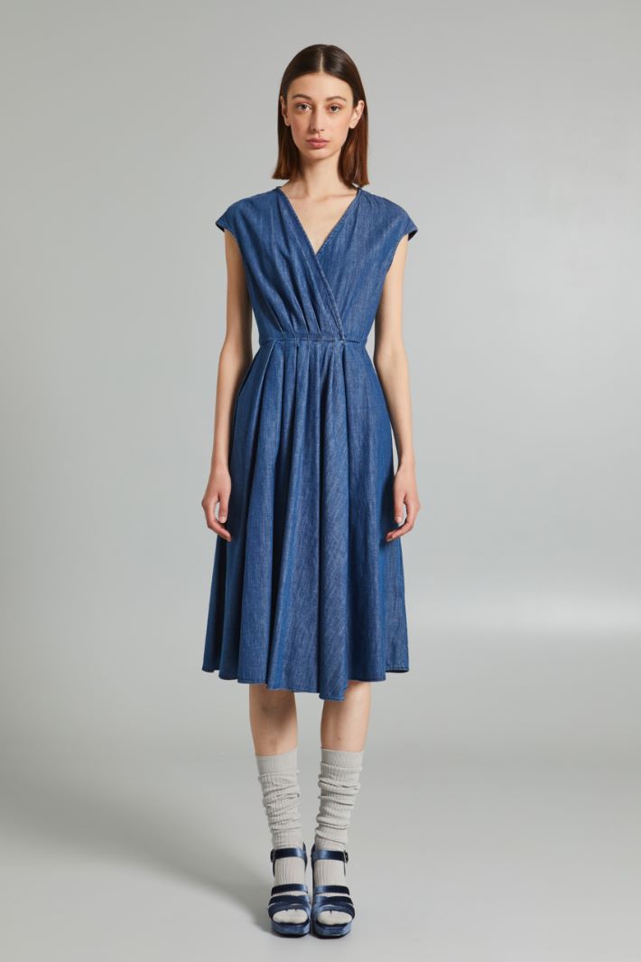 Abito in denim di puro cotone - BLU DENIM - Fashion Market - 2