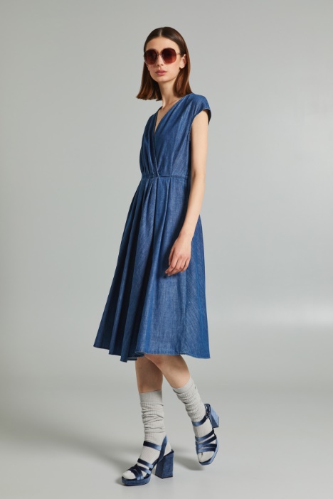 Abito in denim di puro cotone - Fashion Market