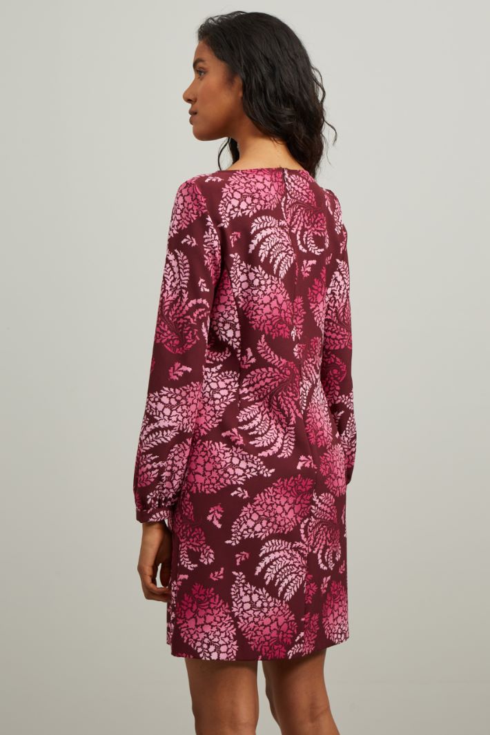 Abito in cady - BORDEAUX ROSA - Fashion Market - 4