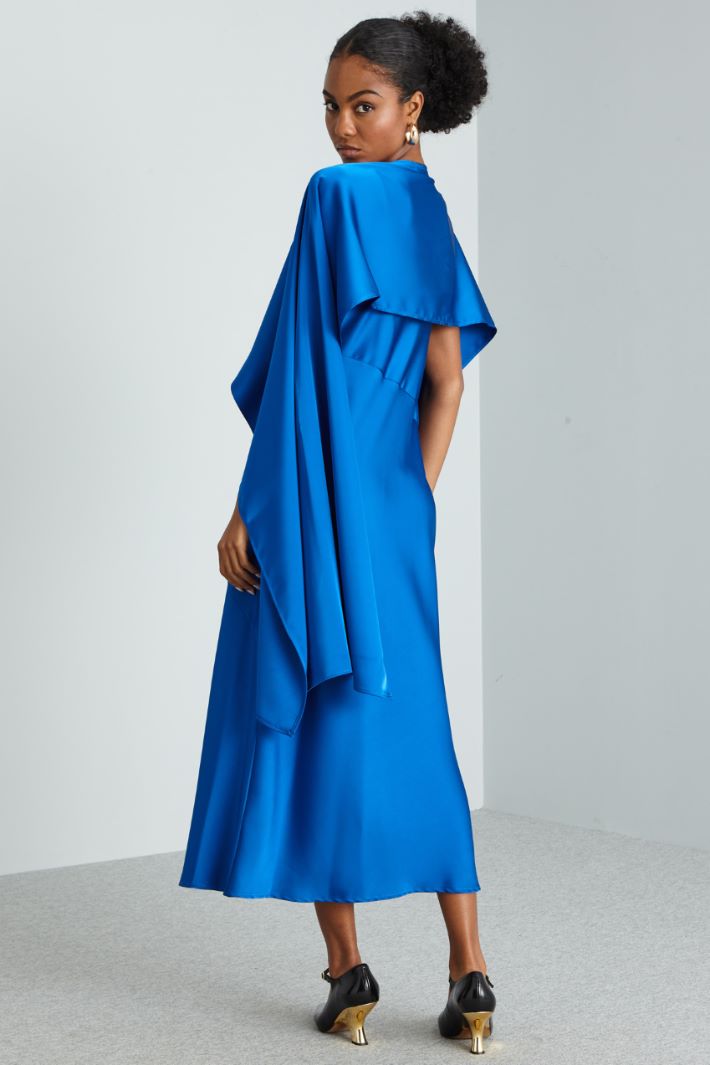 Abito in raso - BLU ELETTRICO - Fashion Market - 5