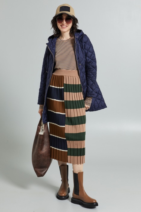 Gonna in maglia plissè - Fashion Market