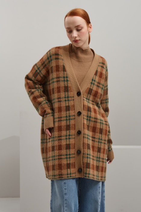 Cardigan lungo in alpaca - Fashion Market