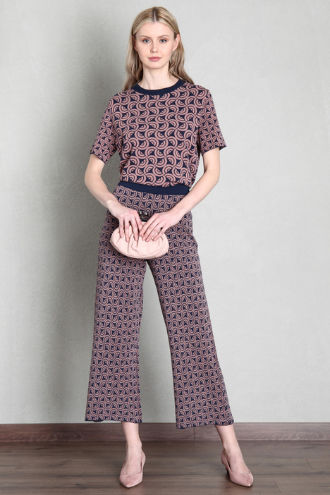 Pantalone in maglia jacquard - Fashion Market