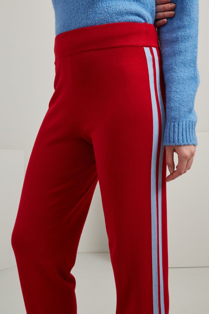 Jogger in viscosa - ROSSO CELESTE - Fashion Market - 3