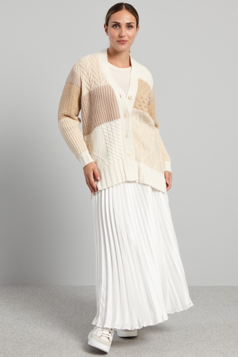 Cardigan con motivo a rilievo - Fashion Market