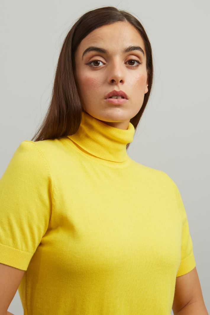 Maglia in viscosa - GIALLO - Fashion Market - 3