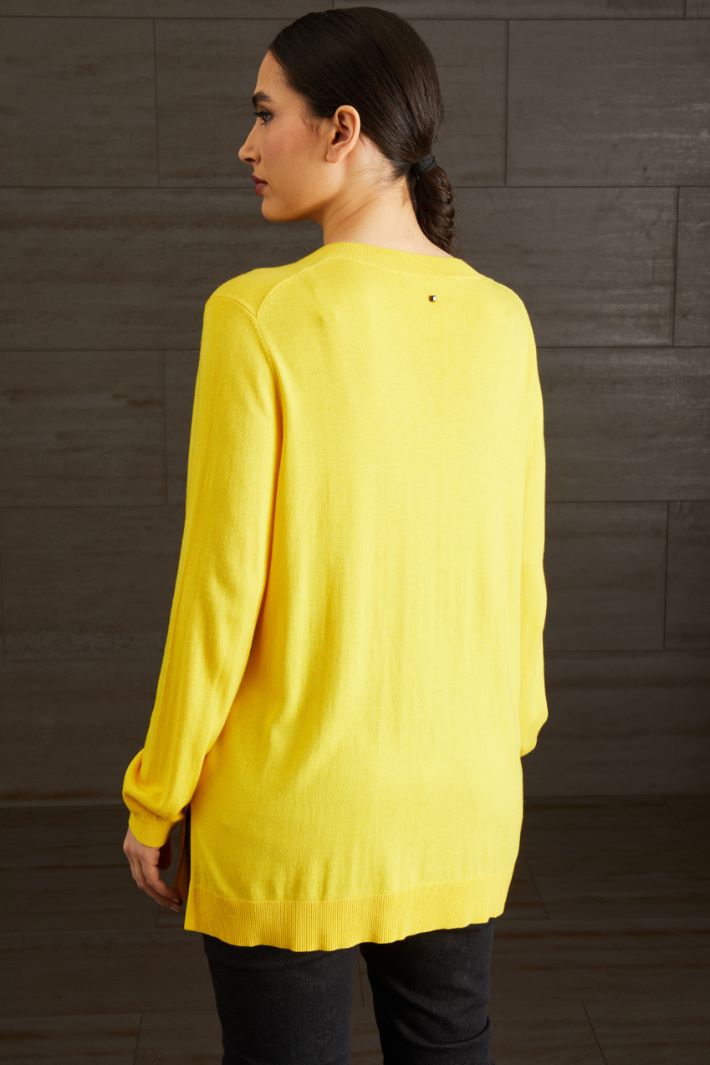 Maglia in di viscosa - GIALLO - Fashion Market - 4