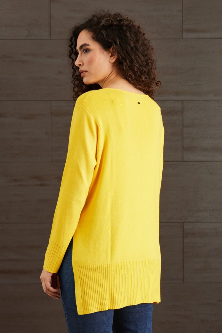 Maglia in viscosa - GIALLO - Fashion Market - 4