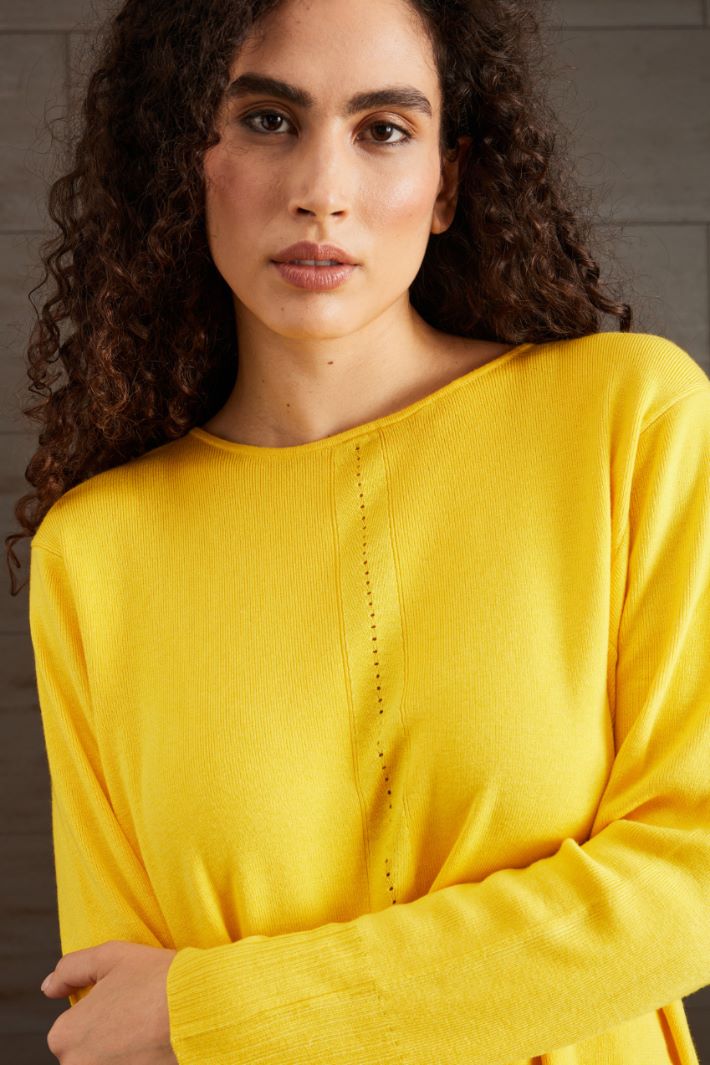 Maglia in viscosa - GIALLO - Fashion Market - 3