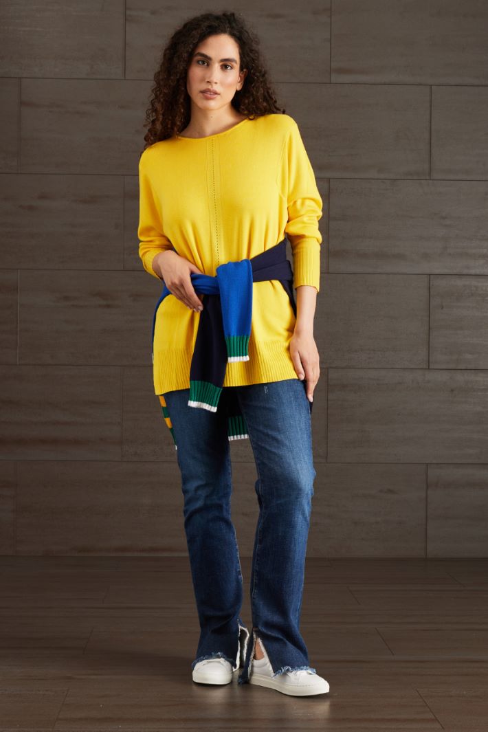 Maglia in viscosa - GIALLO - Fashion Market