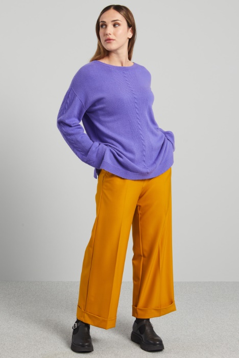 Maglia con motivo a trecce - Fashion Market
