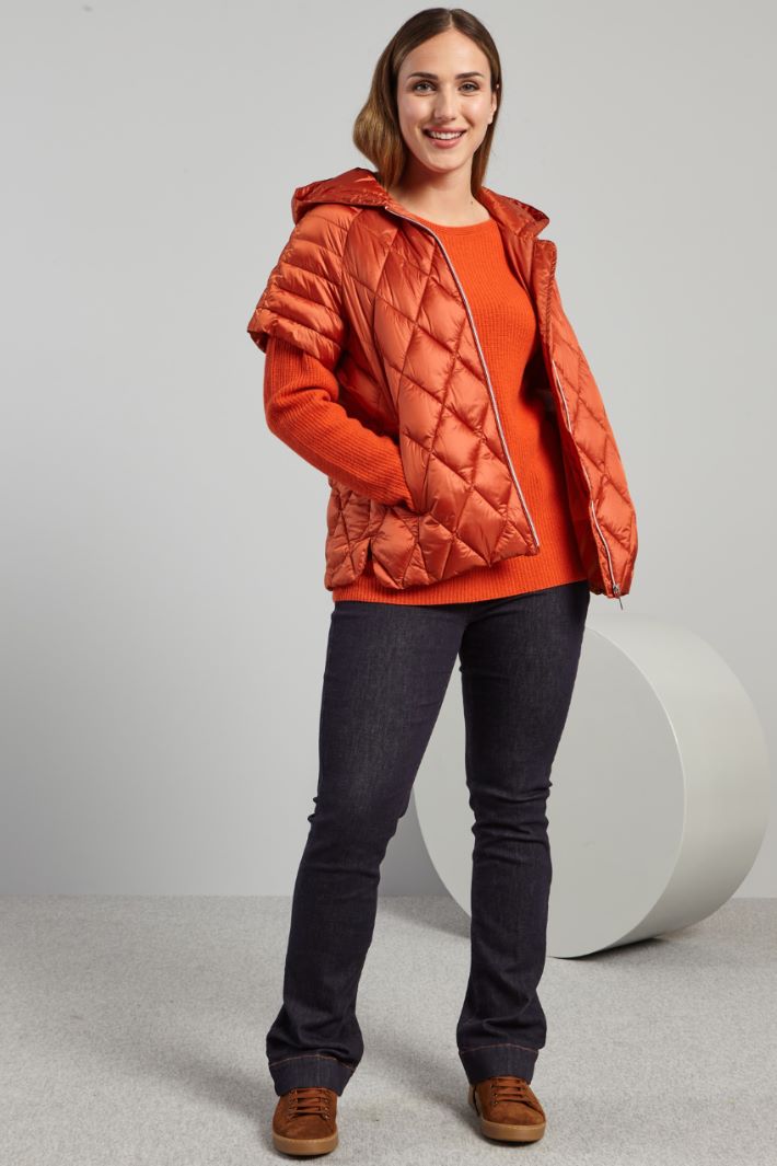 Maglia a coste - ARANCIONE - Fashion Market
