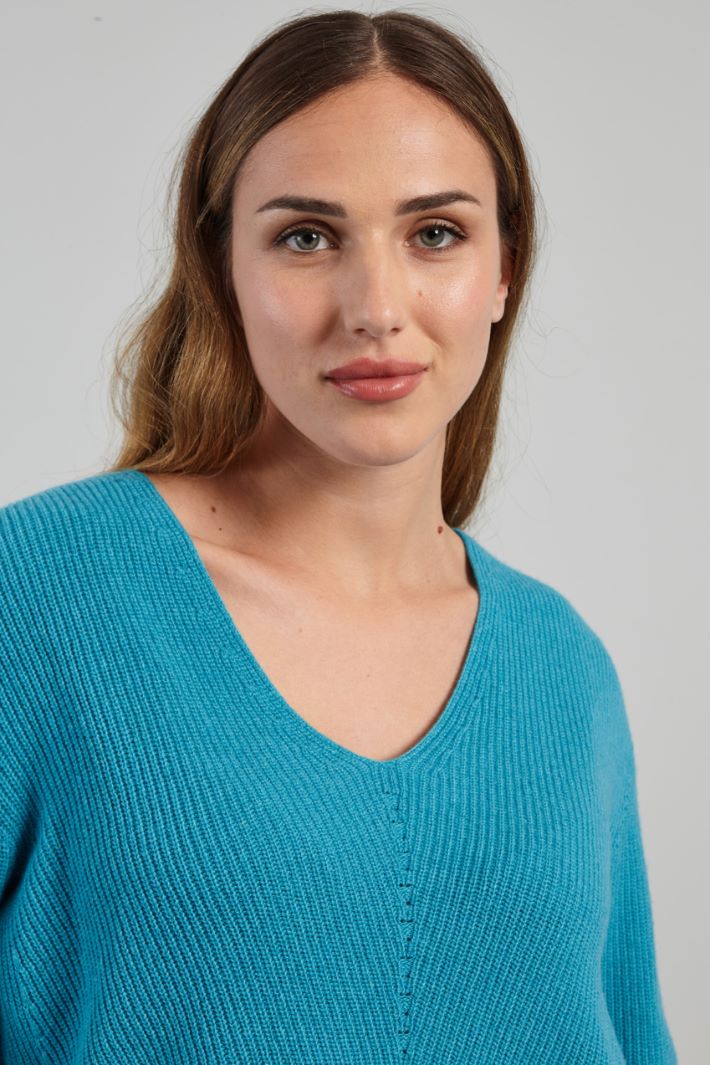 Maglia asimmetrica - TURCHESE - Fashion Market - 3