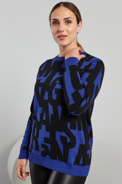 Maglia in lana jacquard - Fashion Market