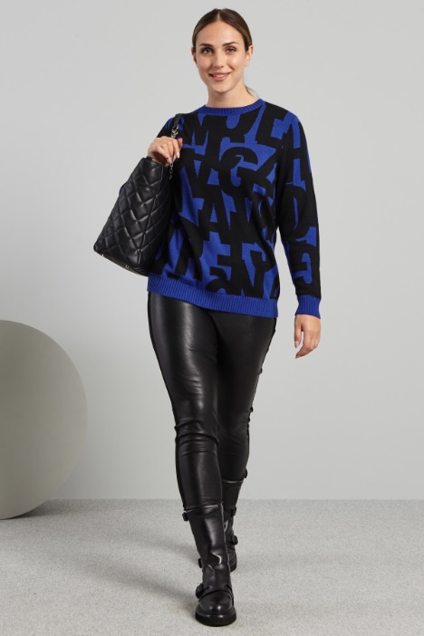 Maglia in lana jacquard - Fashion Market