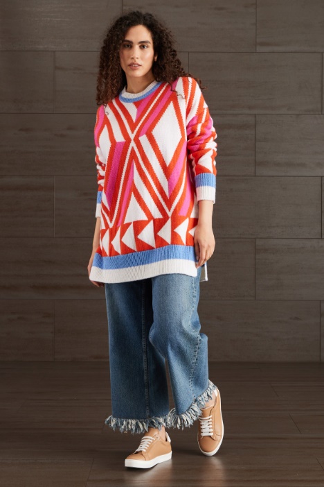 Maglia in lana jacquard - Fashion Market