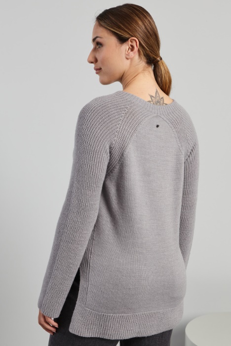 Maglia in lana con spacchetti - Fashion Market