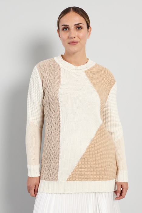 Maglia con intarsi - Fashion Market