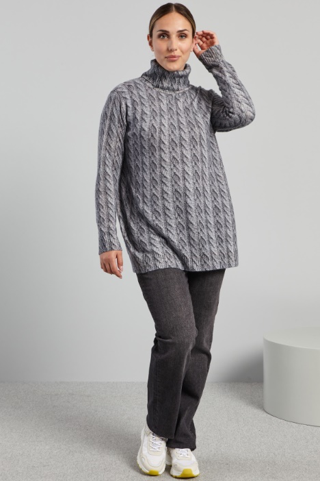 Maglia a collo alto stampata - Fashion Market