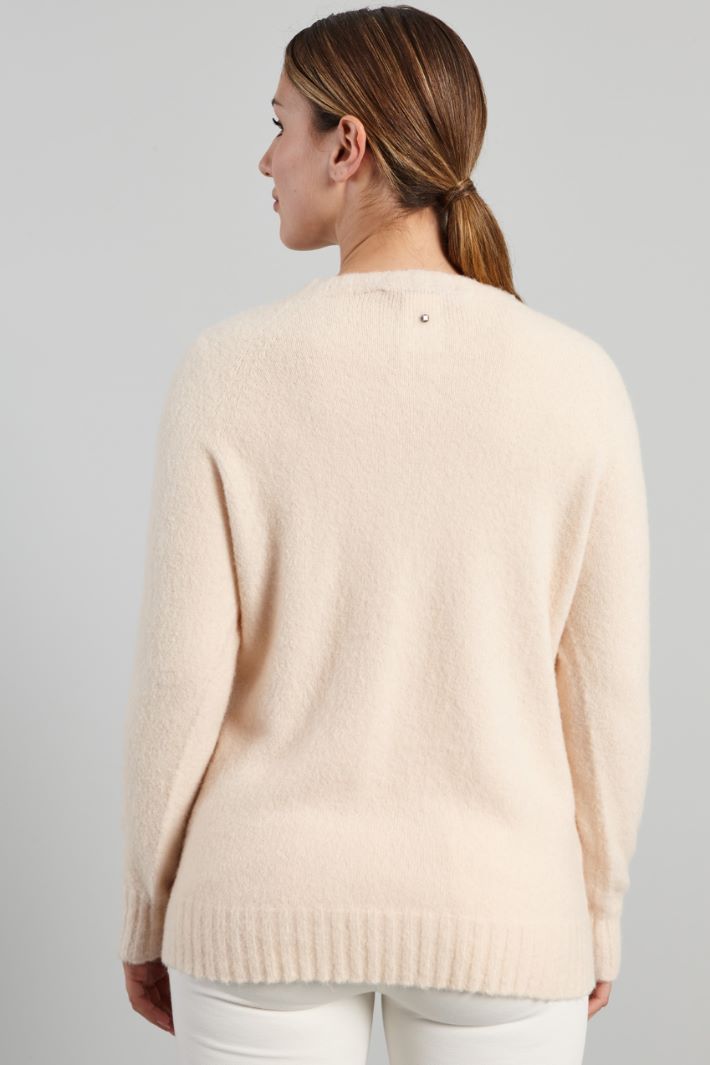 Maglia garzata in alpaca - ROSA BABY - Fashion Market - 4