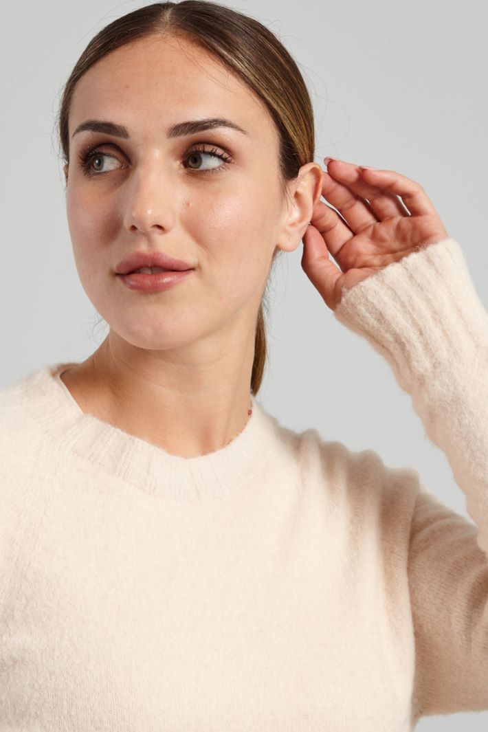 Maglia garzata in alpaca - ROSA BABY - Fashion Market - 3