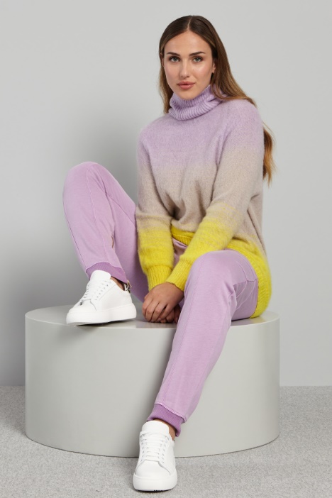 Maglia con intarsio a contrasto - Fashion Market