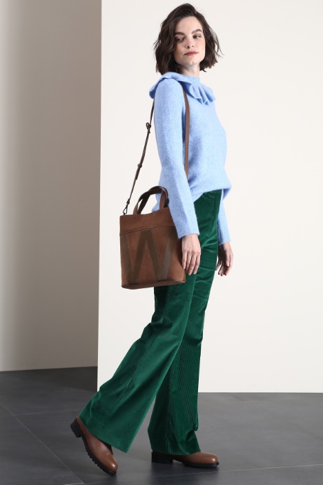 Maglia in alpaca con volant - Fashion Market