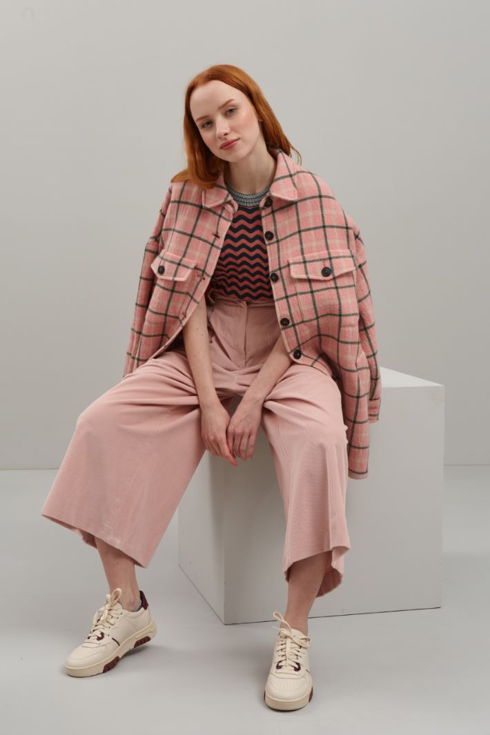Maglia in viscosa - ROSA ANTICO PETROLIO - Fashion Market