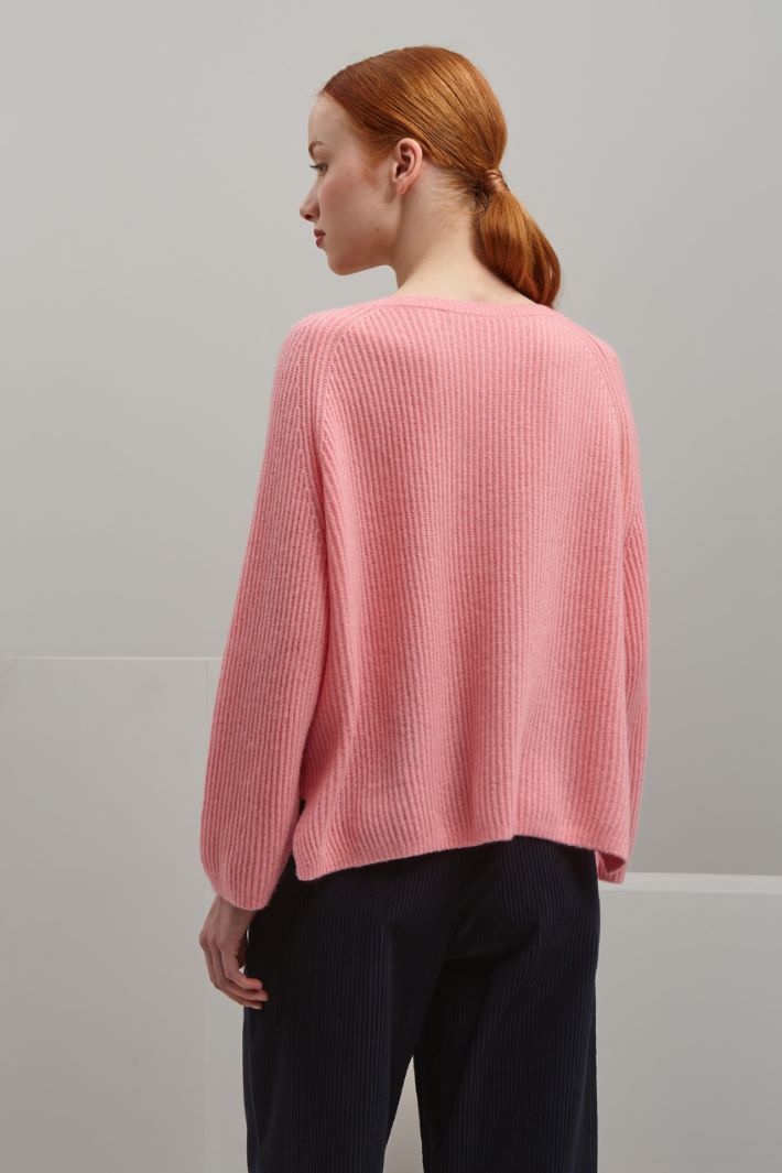 Maglia in puro cashmere - ROSA - Fashion Market - 3