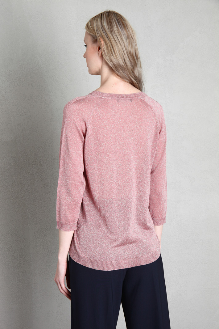 Maglia in filato lamè - ROSA - Fashion Market - 3
