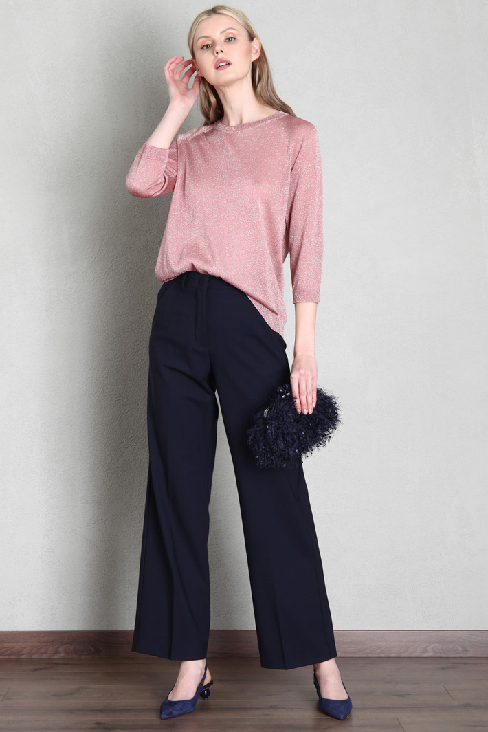 Maglia in filato lamè - ROSA - Fashion Market
