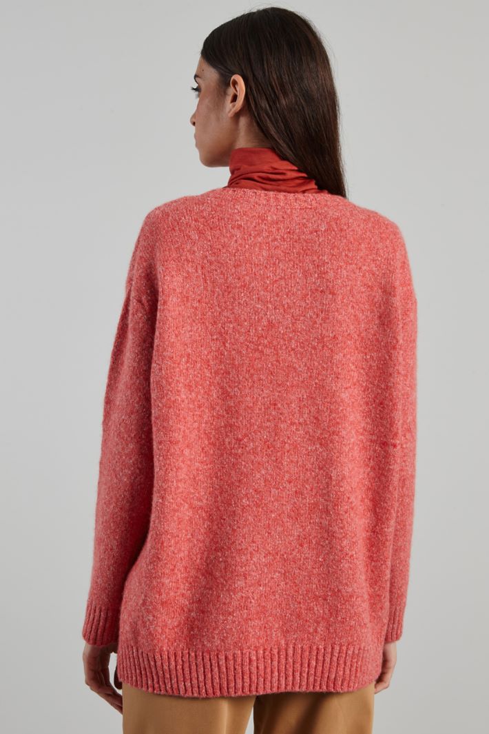 Maglia in filato melange - ROSA ANTICO - Fashion Market - 4