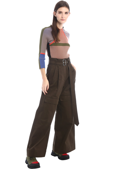 Maglia aderente con intarsi - Fashion Market
