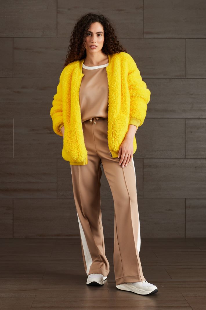Bomber effetto pelliccia - GIALLO ACCESO - Fashion Market
